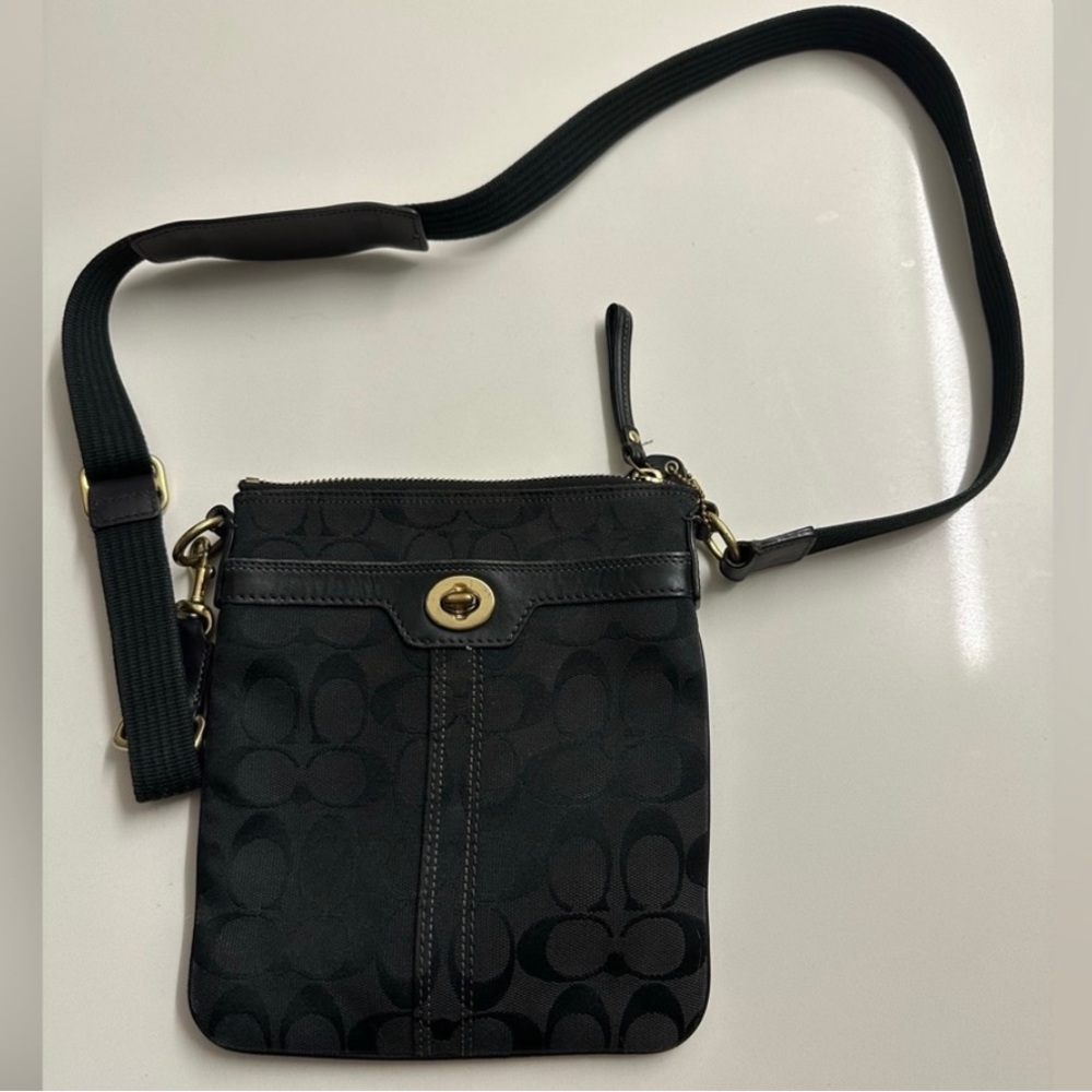 Black Coach crossbody bag